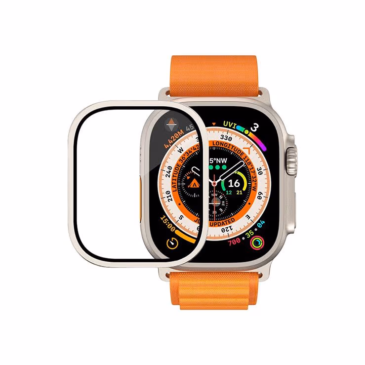 Anank Aluminum Frame with Glass Guard for Apple Watch Ultra
